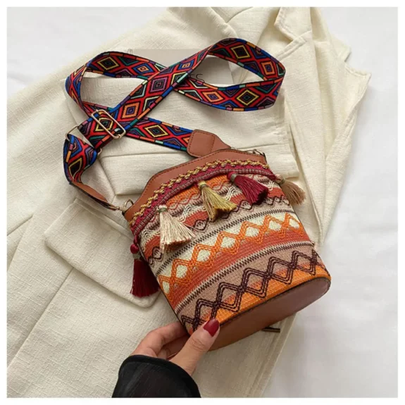 Fun Patterns Boho Tote Bag