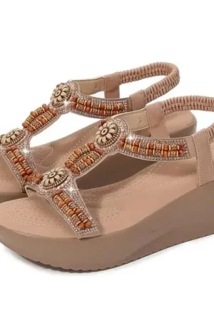 Unique Boho Sandals with Bling