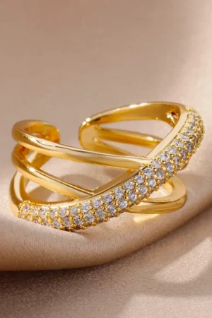 Aesthetic Women’s Boho Cross Rings