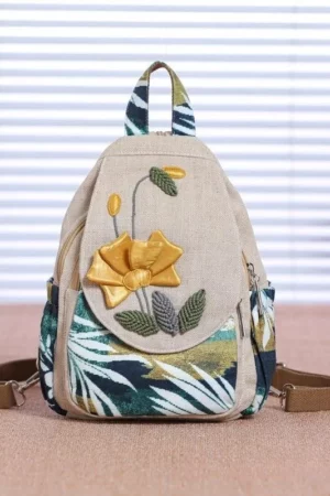 Bohemian Style Cloth Backpack for Women