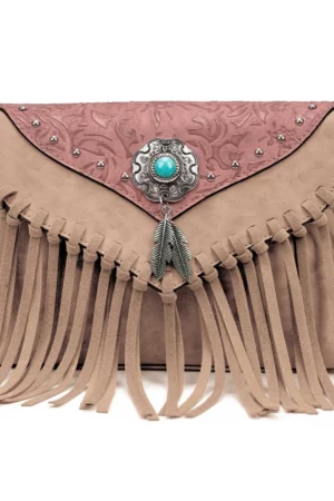 Ethnic Boho Clutch with Tassels