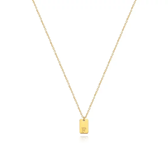 Tiny Boho Initial Pendant Necklace