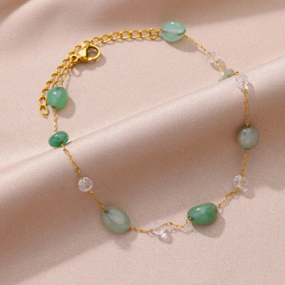 Natural Stone Boho Bracelet Elegance