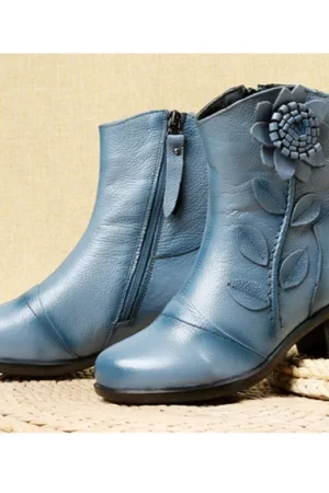 Handmade Leather Boho Ankle Boots