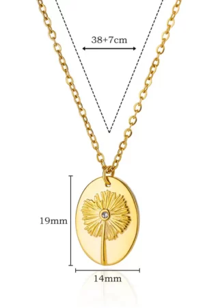 Collier Pendentif Fleurs Boho - Cadeau
