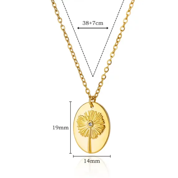 Collier Pendentif Fleurs Boho - Cadeau
