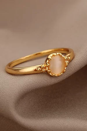 Opal Natural Stone Boho Ring