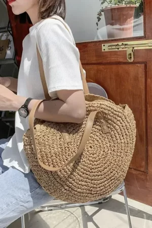 Tas Anyaman Boho Buatan Tangan Vintage