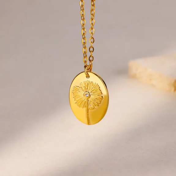 Collier Pendentif Fleurs Boho - Cadeau