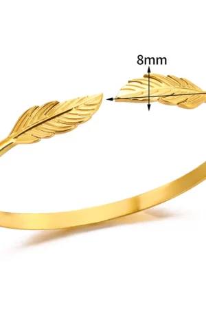 Pulsera Bangle de Plumas Boho