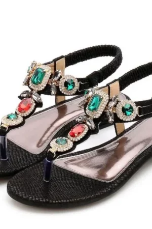 Sandalias planas bohemias únicas en línea
