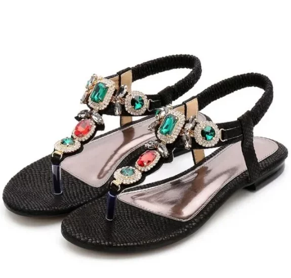 Sandalias planas bohemias únicas en línea