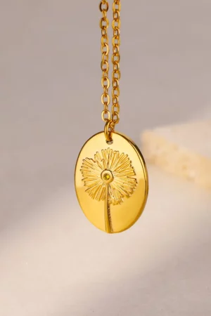 Superbe collier boho en or