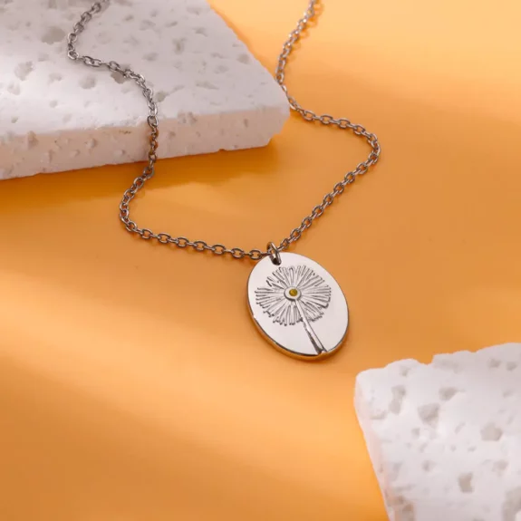 Collier Boho exquis à fleurs en or