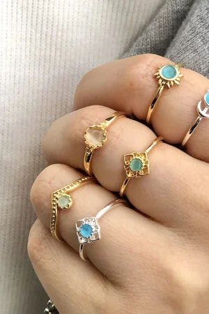 Aesthetic Gold Boho Ring Jewelry
