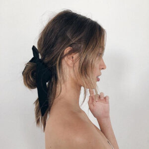 Boho chic bun