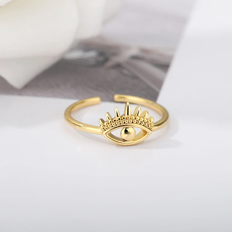 boho Evil Eye Ring Women