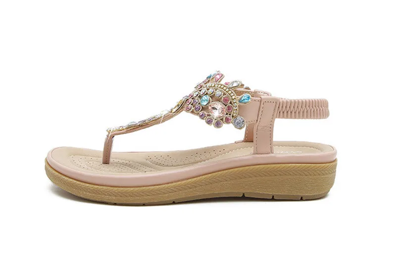 hippie Sandals with Rhinestones