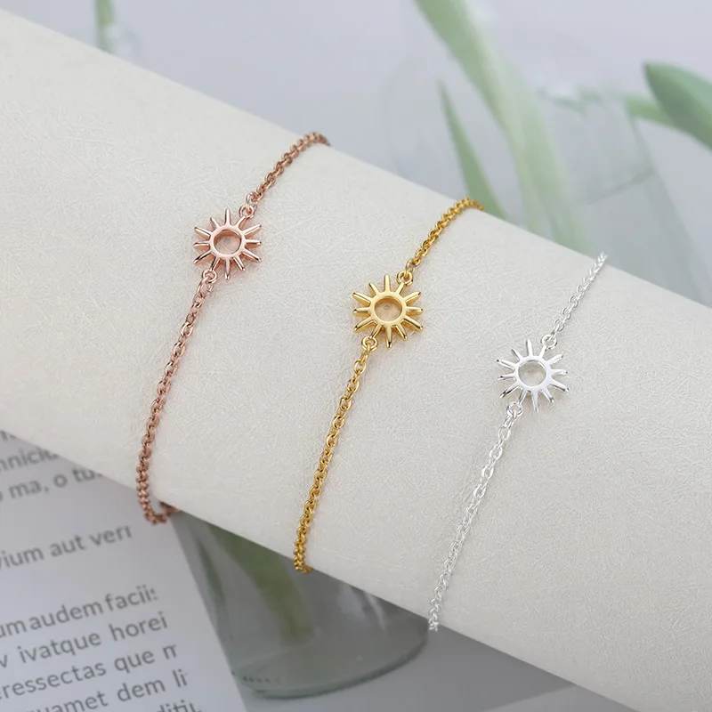 vintage Sun Pendant Bracelet Charm