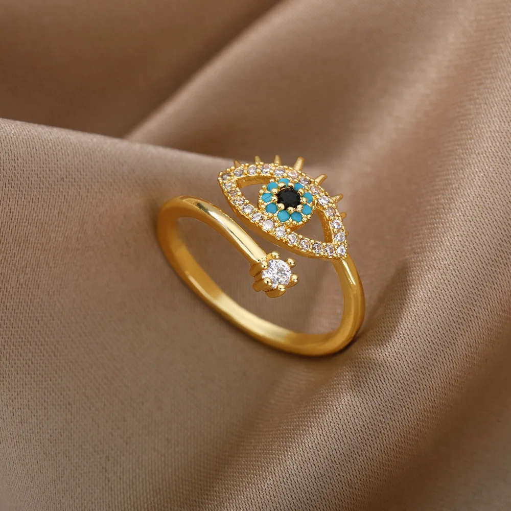 hippie Evil Eye Ring Women