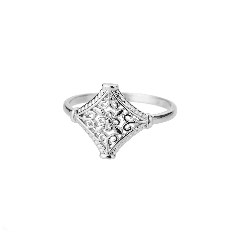 bohemian Flower Ring Gold Stainless