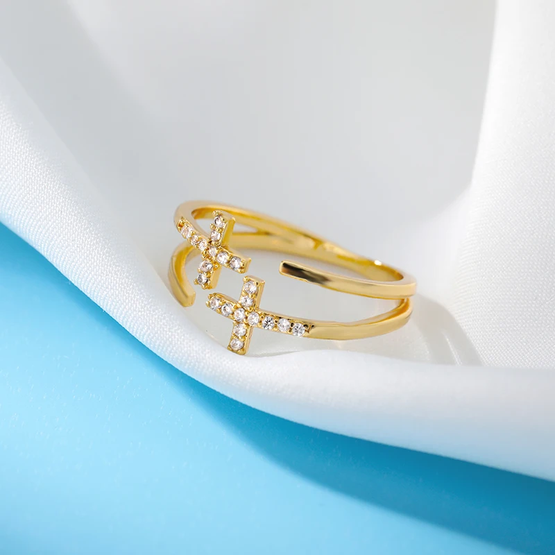 vintage Zigzag Zircon Ring Jewelry