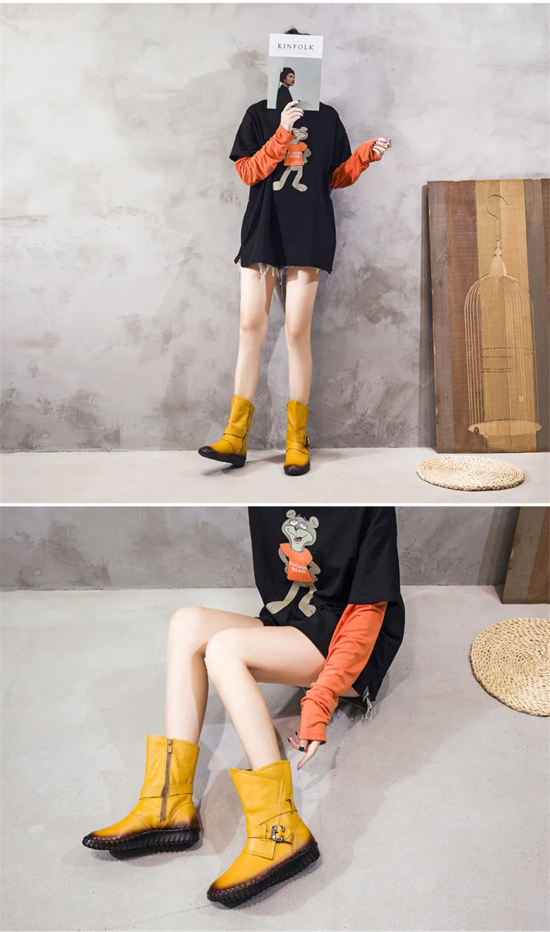 Stylish gypsy Leather Ankle Boots
