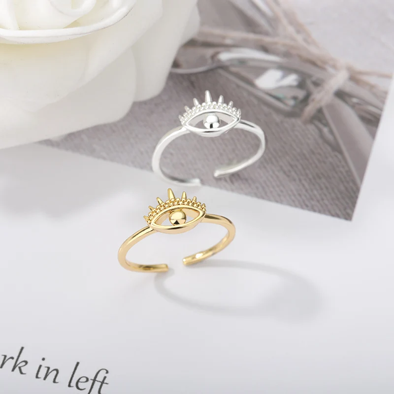 boho Evil Eye Ring Women