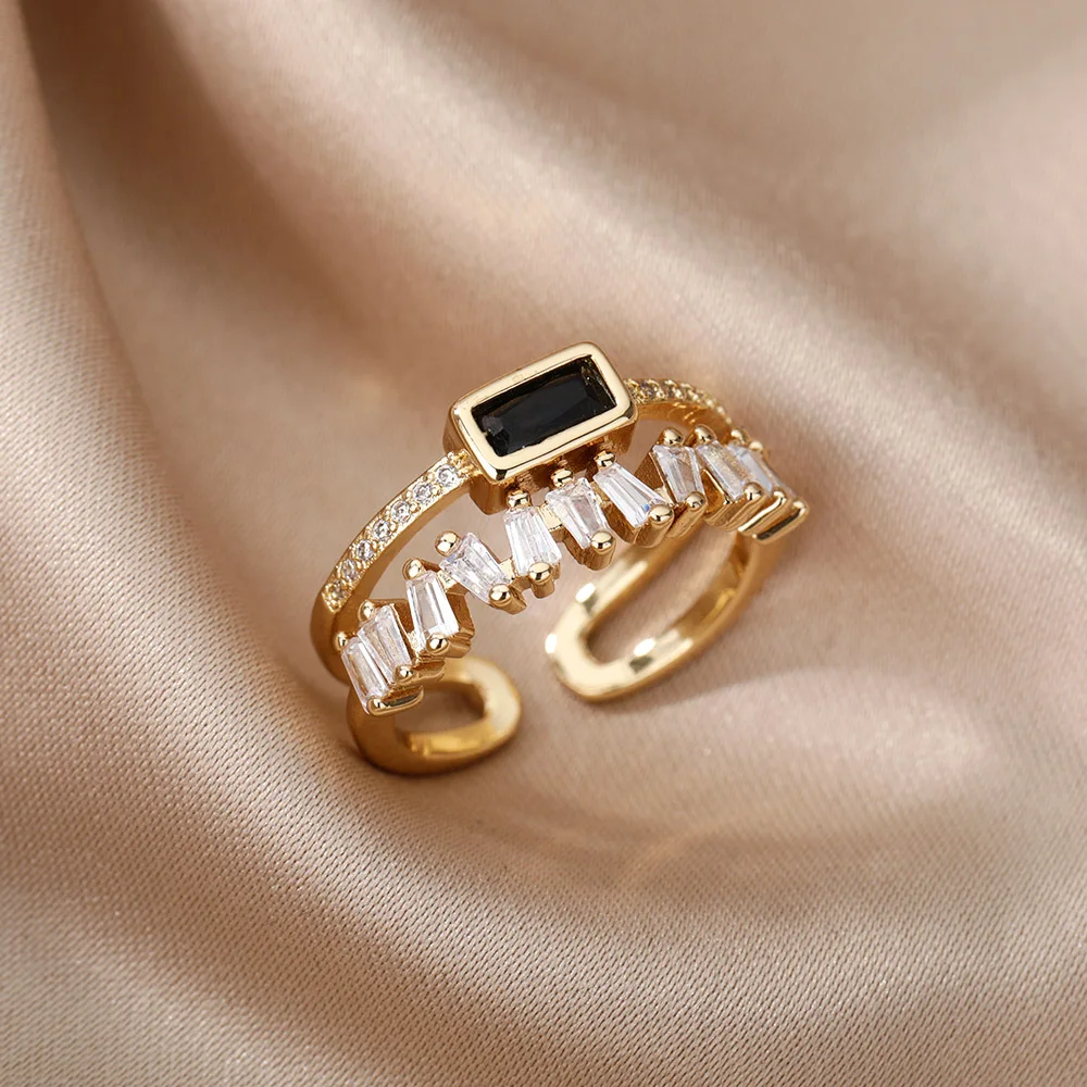 hippie Green Zircon Finger Ring