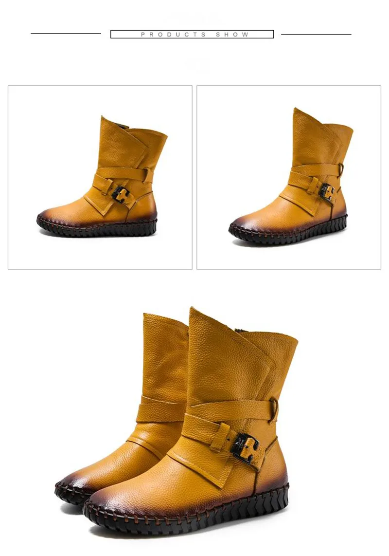 Stylish boho Leather Ankle Boots