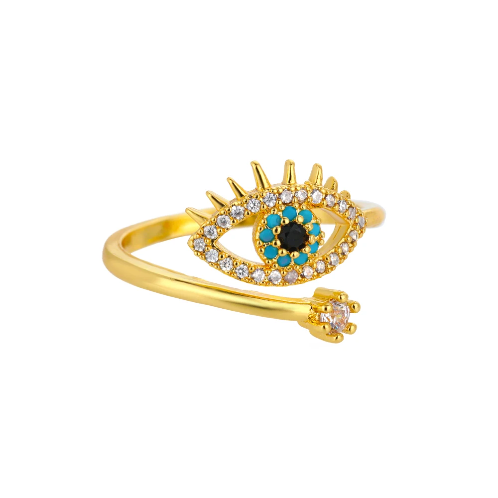 boho Evil Eye Ring Women
