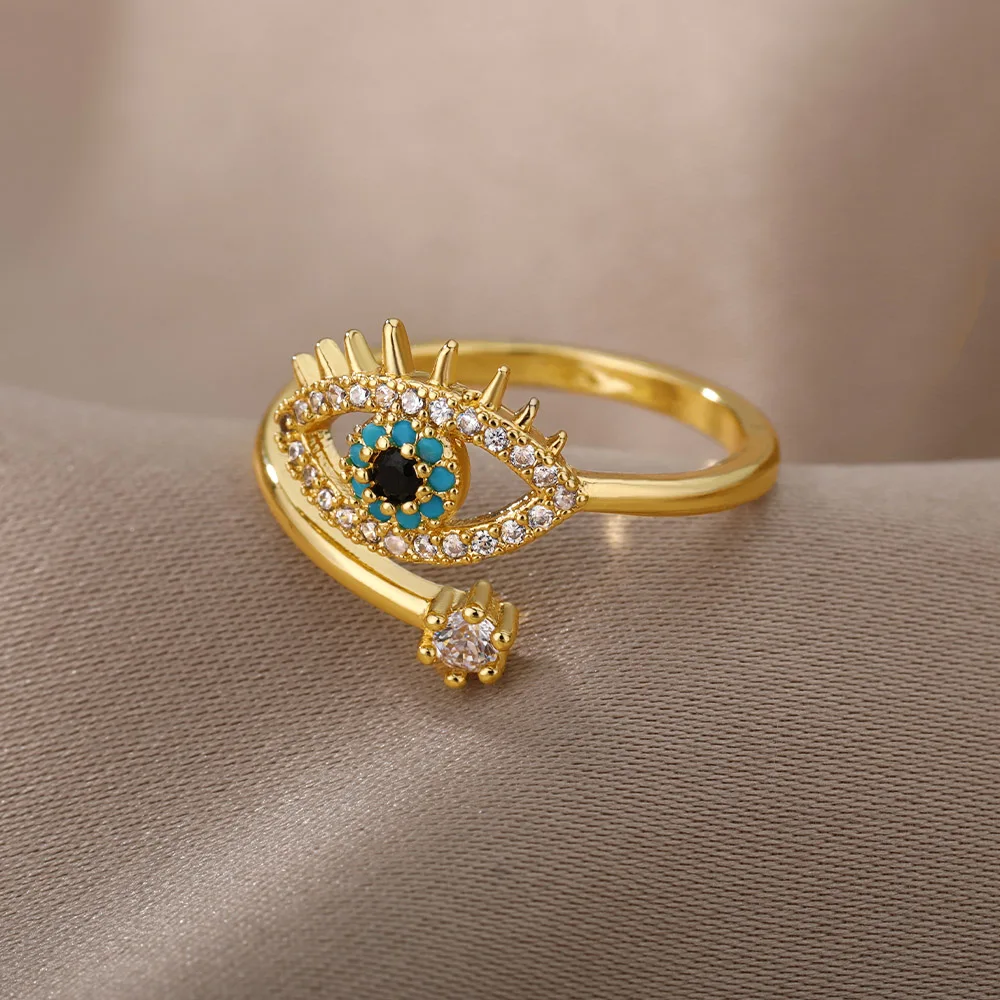 vintage Evil Eye Ring Women
