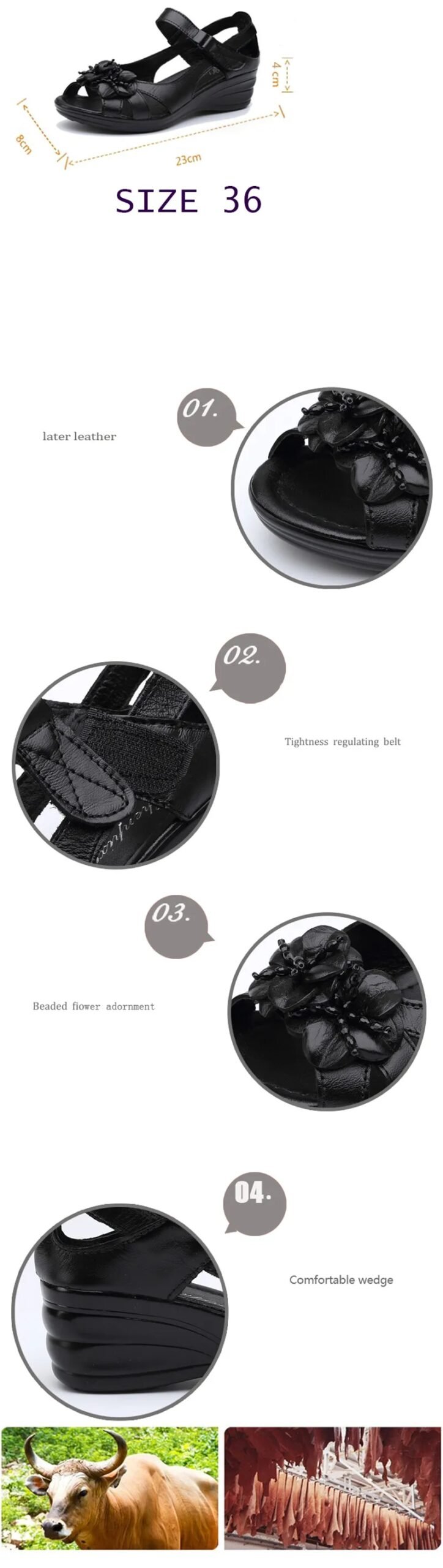 Elegant vintage Sandals Women Style
