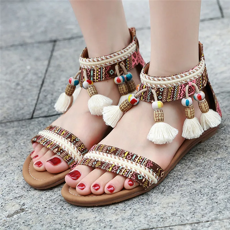 vintage Sandals Summer Ethnic Style