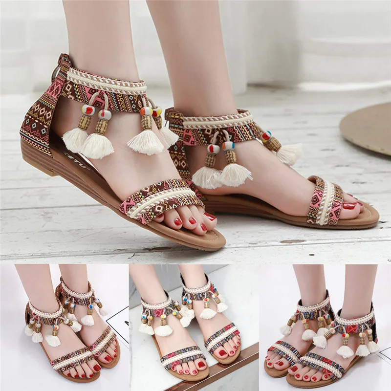 bohemian Sandals Summer Ethnic Style