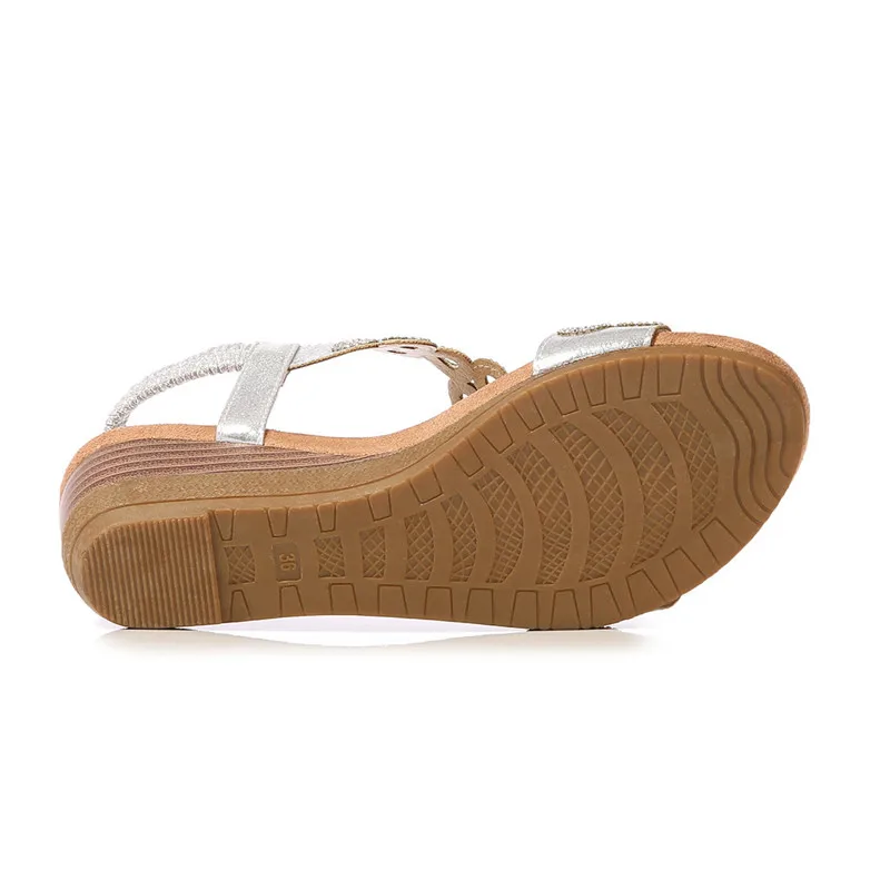 gypsy Crystal Wedges Casual Sandals