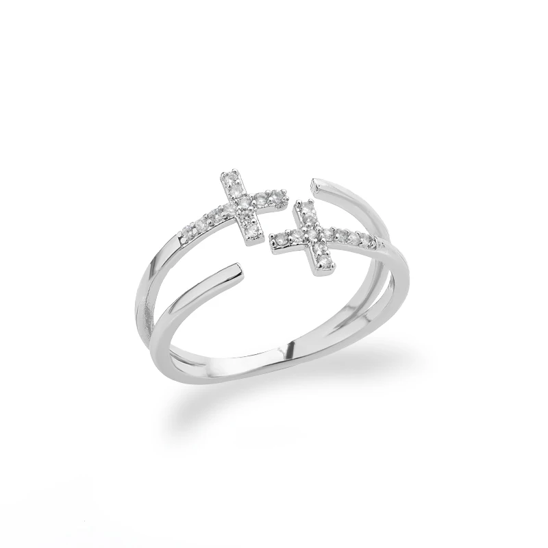 vintage Zigzag Zircon Ring Jewelry