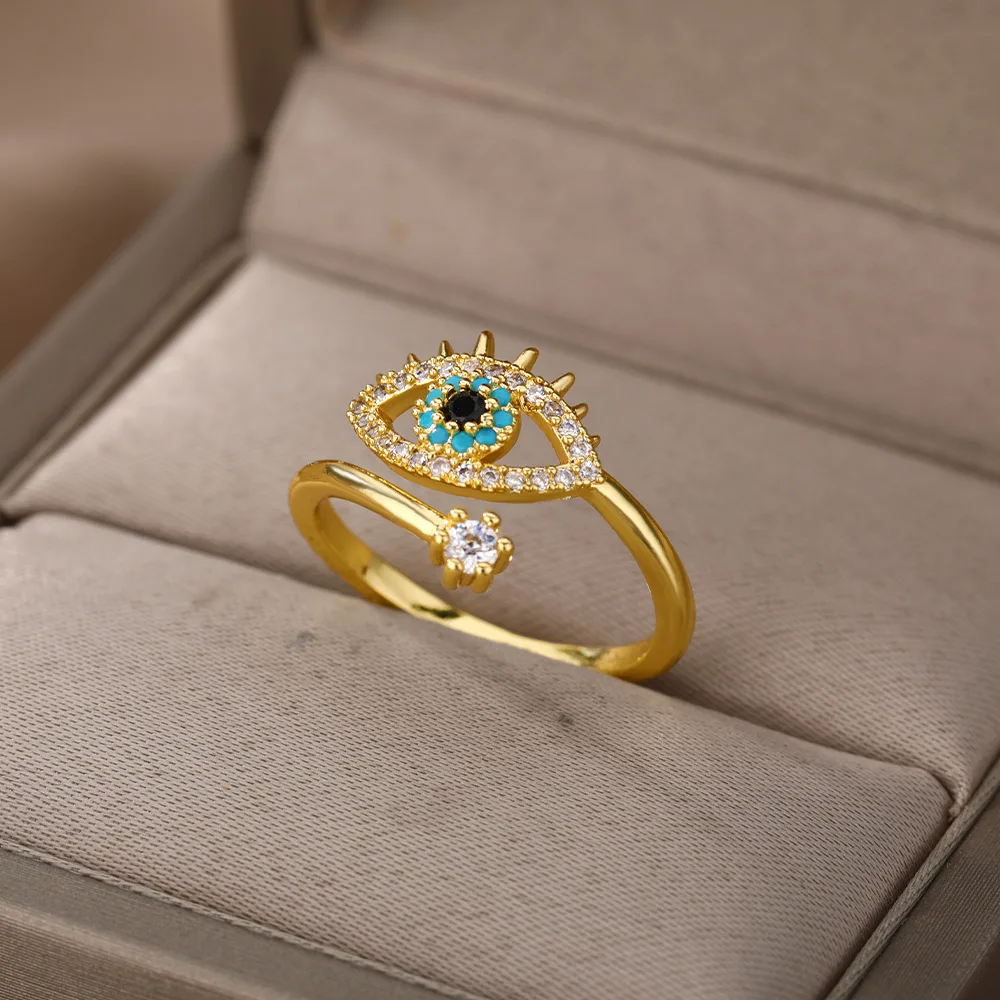 hippie Evil Eye Ring Women