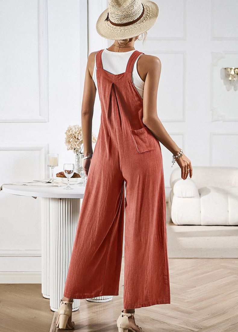 hippie Wide Leg Jumpsuit Summer