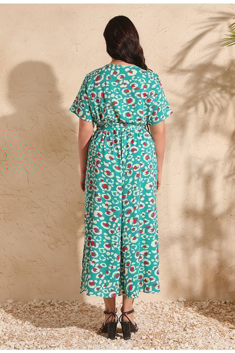 Plus Size hippie Floral Dress