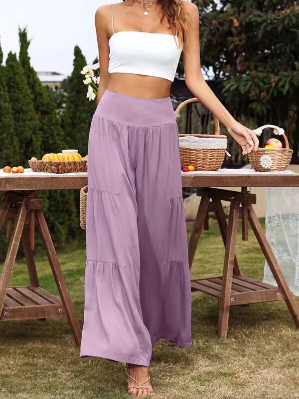 hippie Flare Pants High Waist
