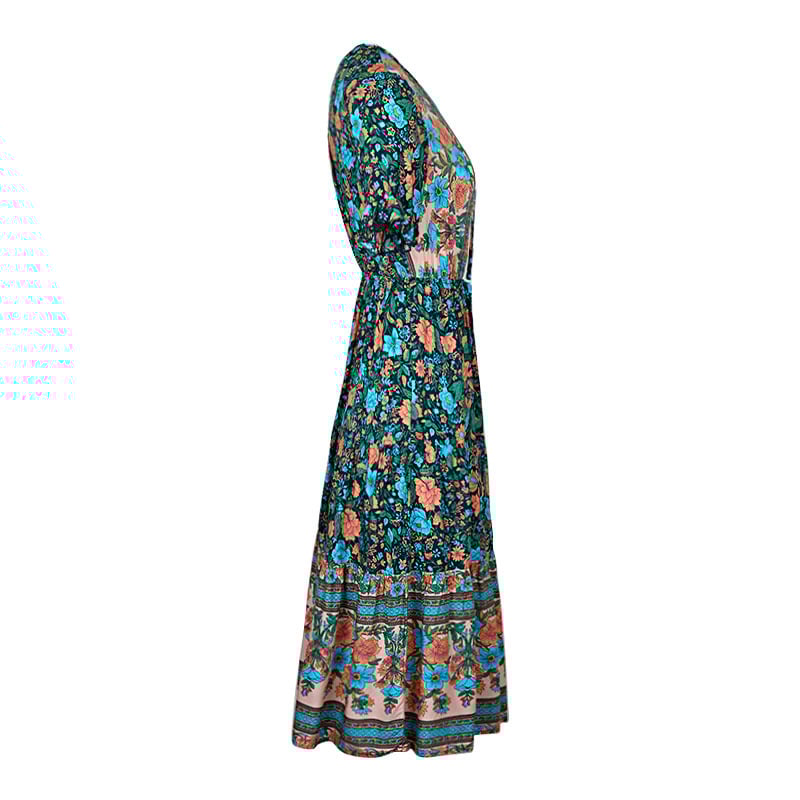 Vibrant gypsy Dress for Summer