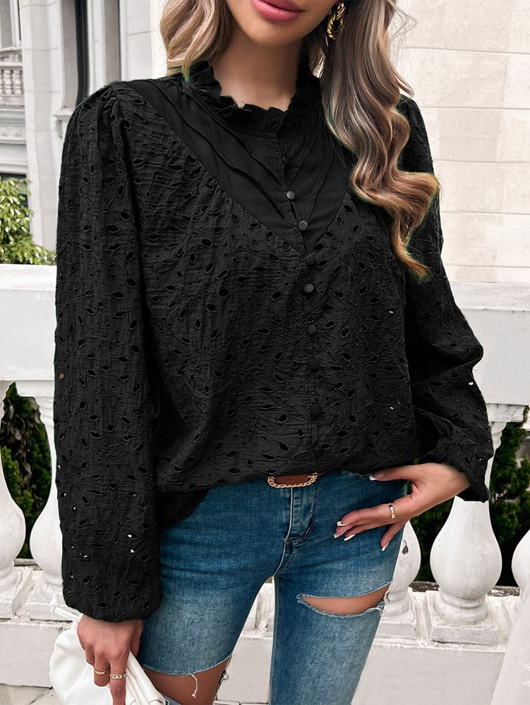 gypsy Blouse Elegant Cutout Design