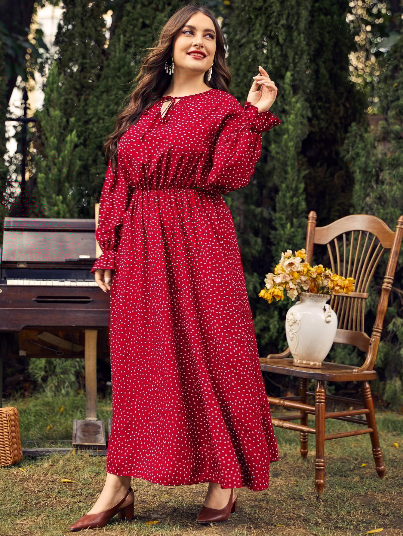 Plus Size bohemian Dress Delight