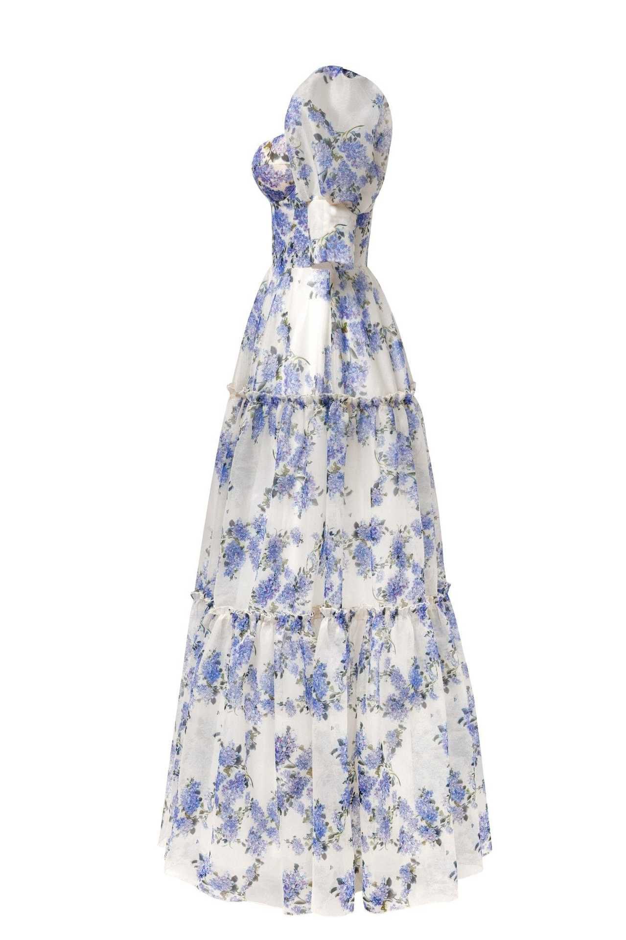 boho Floral Off-Shoulder Dress