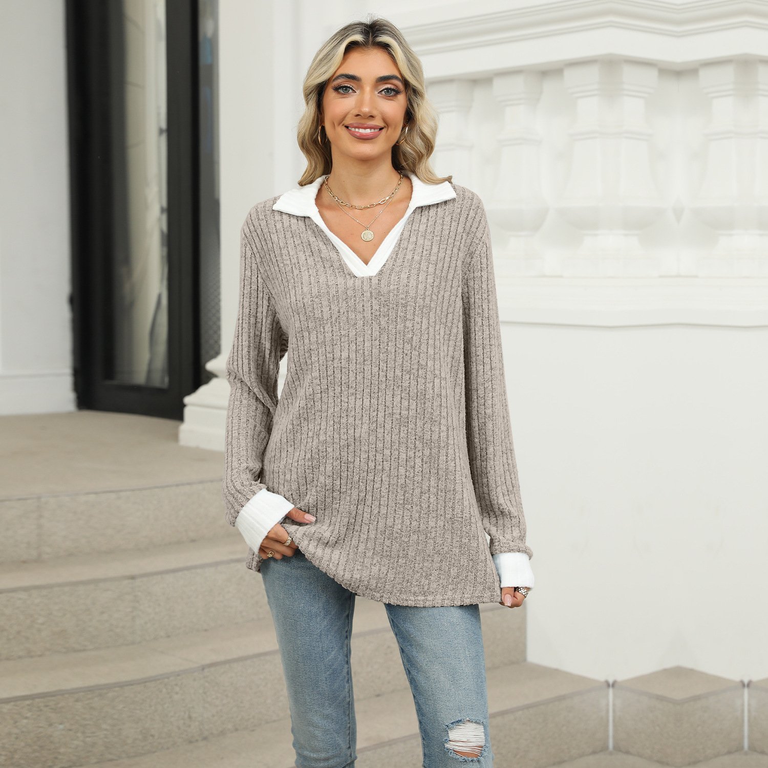 hippie Cozy Loose Rib Sweater
