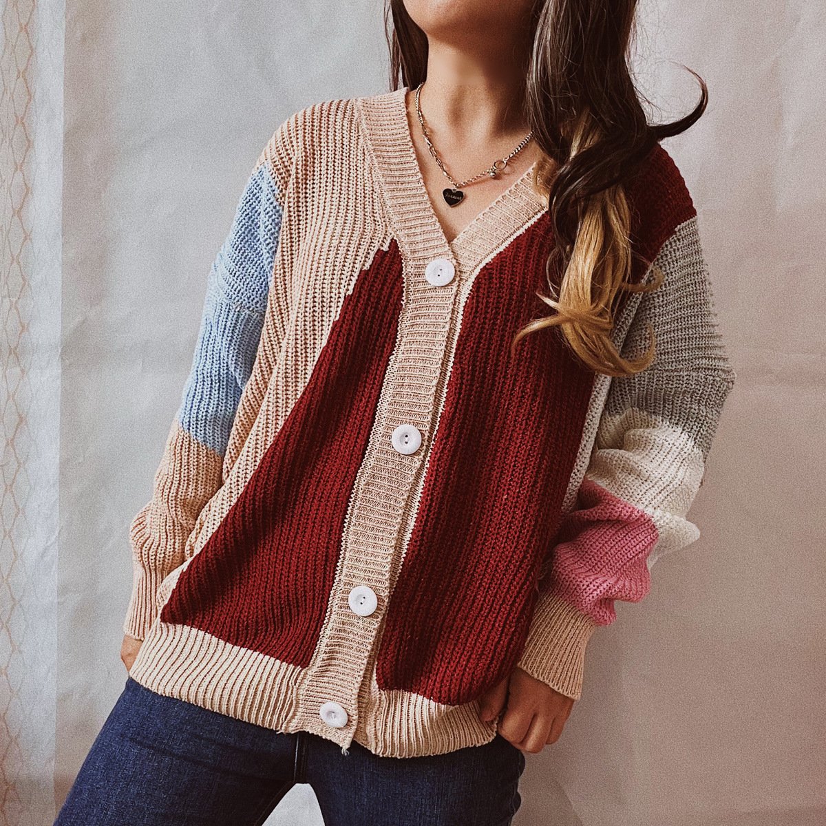 bohemian Casual Knitted Cardigan Sweater