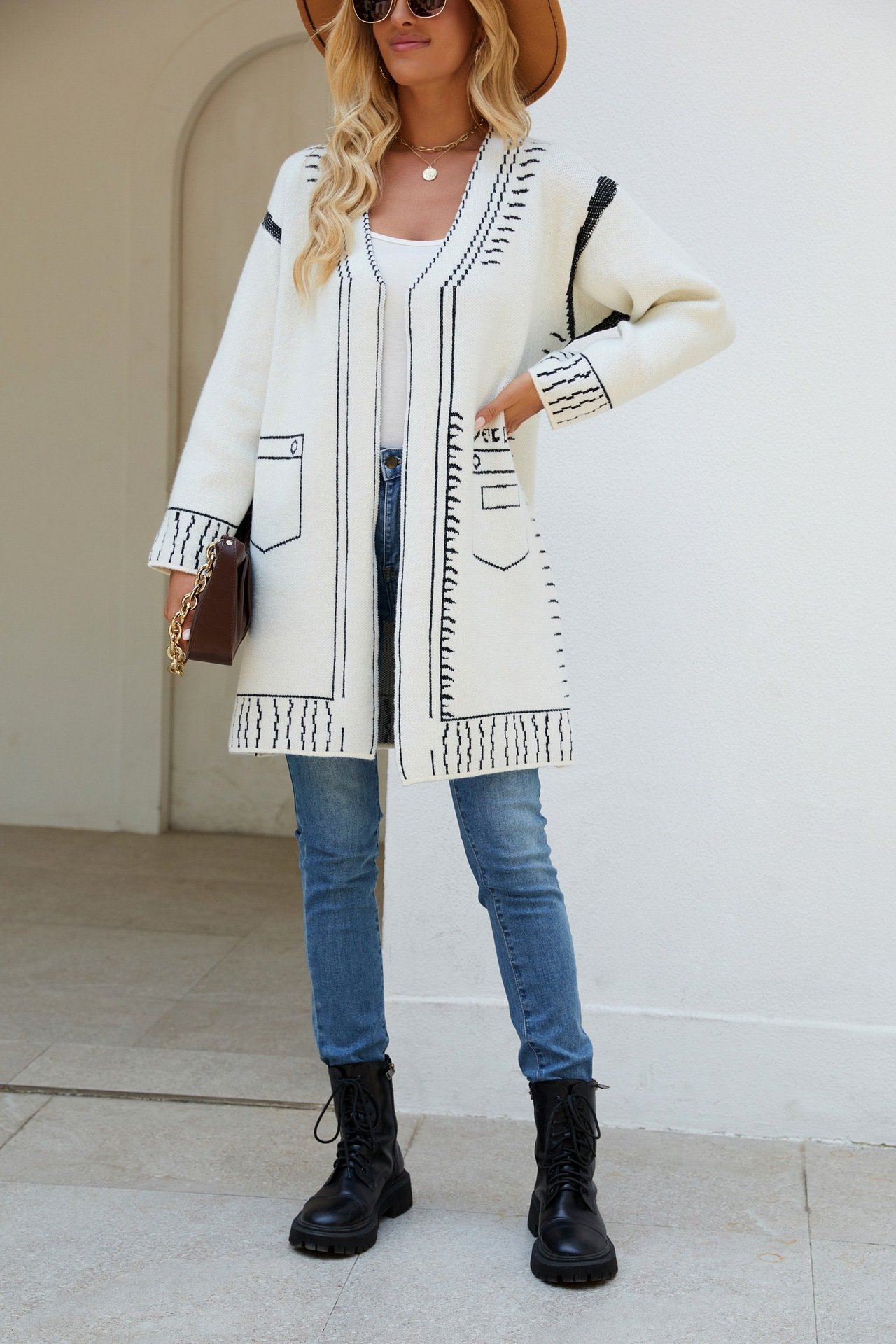 vintage Long Sweater Coat