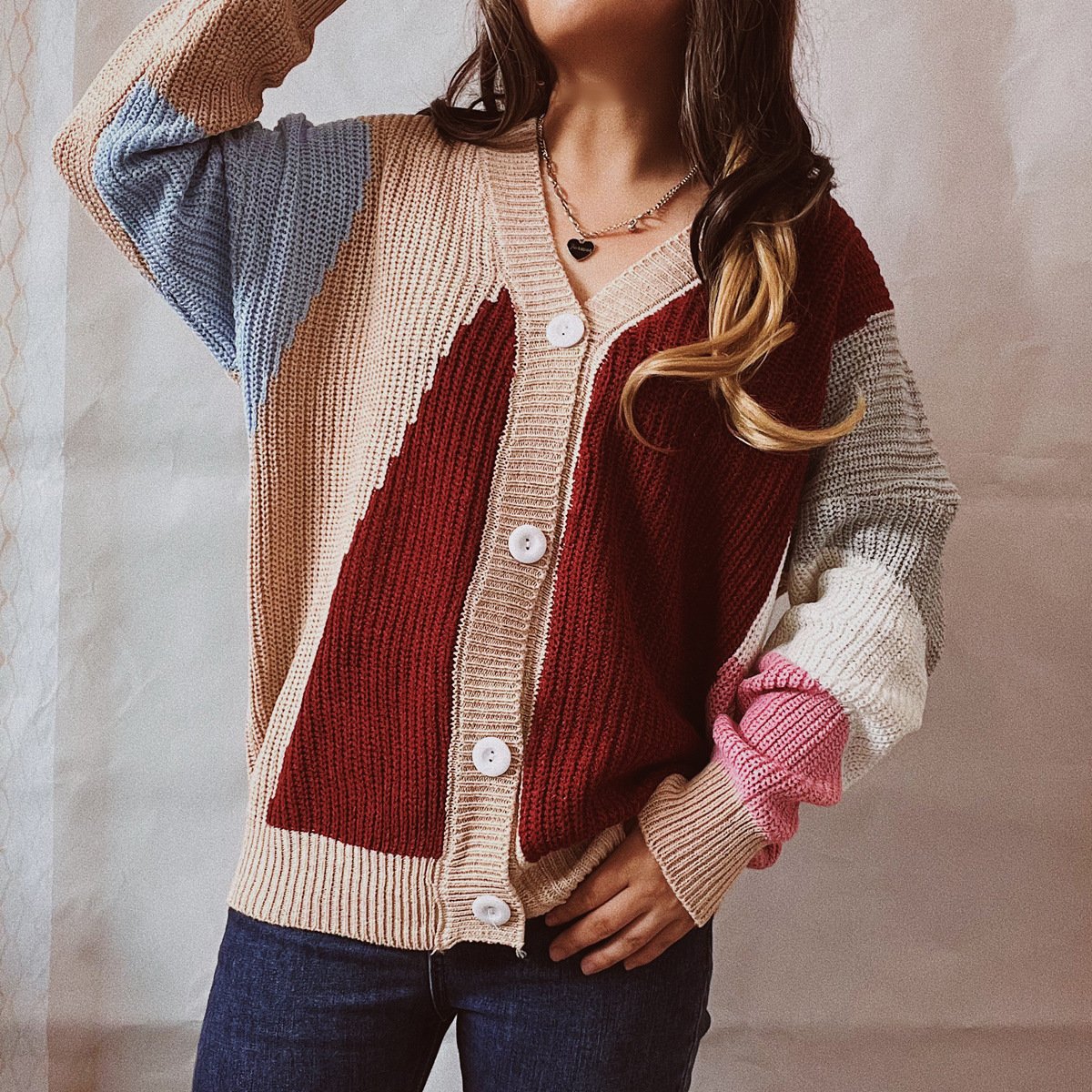 boho Casual Knitted Cardigan Sweater