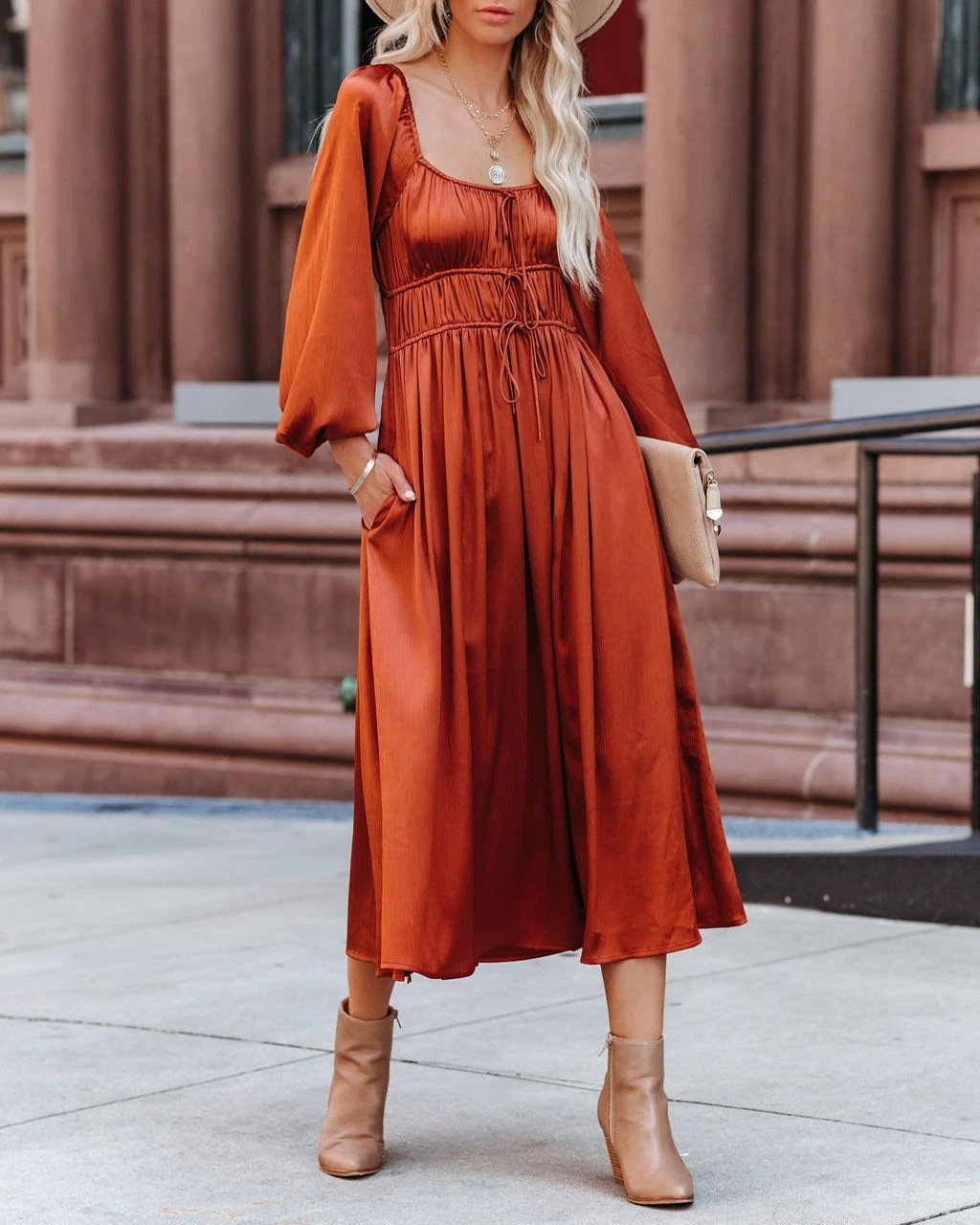 Elegant gypsy Dress Swing Style